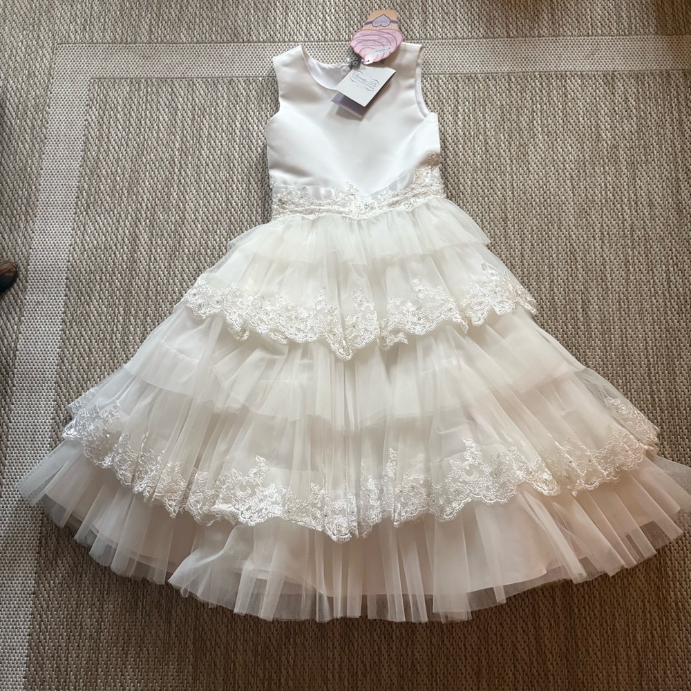 NWT Sweetie Pie Collection Tiered Kids Formal Dress